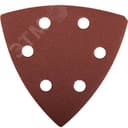 Треугольник шлифовальный "Мастер" универсальный на велкро основе, 6 отверстий, Р180, 93х93х93мм, 5шт