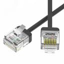 Патч-корд неэкранированный Ultra SLIM CAT6 U/UTP 4х2, 32 AWG, LSZH, чёрный, 2м DKC