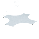 Крышка на X-ответвитель 600 R=660мм горячеоцинкованная