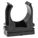 Крепеж-клипса для ручного монтажа d25 мм (100 шт) черная EKF-Plast