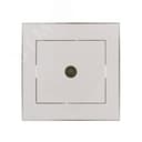 RAIN Розетка ТВ оконечная белая с боковой вставкойхром