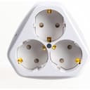 Розетка 3-м СП РС10/16-503 16А IP20 с заземл. защ. шторки бел. Кунцево 5930