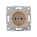 KARINA Розетка с/з ПБТ крем (10шт/120шт) Lezard