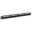 Патч-панель TERACOM 19'' Cat.5E 1U неэкранированная UTP 24 порта RJ-45 110 IDC EKF