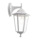 Светильник садовопарковый Feron 6102 шестигранный на стену вниз 60W E27 230V белый 11053