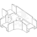 Угол Т-обр гор МЕК TR 70M пласт. Бел МЕКА 1449333 Meka