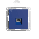 ATLASDESIGN РОЗЕТКА телефонная RJ11, механизм, АКВАМАРИН