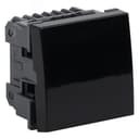 Выключатель модульный одноклавишный 45х45мм черный