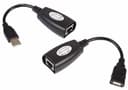 Удлинитель USB 2.0 по витой паре (8p8c) Rexant