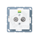 Розетка штепсельная для выравнивания потенциалов белая