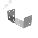 Соединительная пластина П-образная для лотка 80х300 мм ПЛЮС INOX304