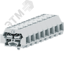 Клемма TB 2-2 с бок. подключ. с защелк. ножками, светло-серая