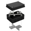 Коробка огнестойкая разветвительная для кабель-канала 40-0450-FR6.0-4-4-Р Е15-Е60 RAL9005 75х75х30 (87 шт/кор)