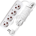 Удлинитель бытовой 4х5м с заземлением 10А У10-555 555-05 Универсал