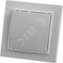 Выключатель 1-клавишный, 220V, 10А, белый, серия Эрна,