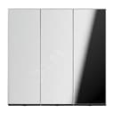 Клавиша 3-я для 3-х клавишных выключателей  без подсветки. Серия LS990  Материал- металл  Цвет- полированный хром