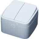 Выключатель двухклавишный Basic, белый,