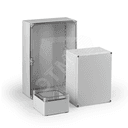 Cubo O 400X400X132 мм, глухая стенка, серая крышка, ABS, IP 66/67