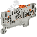 Колодка клеммная CP-DT измерит. нож. разм. 2,5мм2 серая IEK