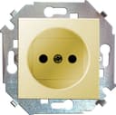 Розетка 1-м СП Simon 15 16А IP20 250В без заземл. винтов. клеммы механизм сл. кость Simon 1591431-031