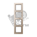 Рамка 4-я для горизонтальной/вертикальной установки  Серия- ACreation  Материал- дуропласт  Цвет-  шампань