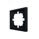 ZIMA Рамка 1-ая горизонтальная б/вст черный бархат LEZARD