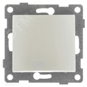 Выключатель одноклавишный Bravo, механизм, 10А, 250В, жемчуг