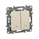 Переключатель двухклавишный Legrand 672316