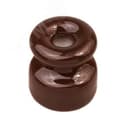 Изолятор для наружного монтажа, керамика, цвет коричневый (50 шт/уп)