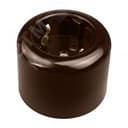 Розетка Лизетта с заземлением, керамика, цвет коричневый Bironi