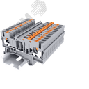 Клемма TP 1-1 с ножевым размыкателем, Push-in, сечение 2,5 мм. кв., серая