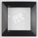 Рамка на 2 поста черный глянец