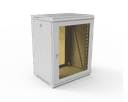 Шкаф телекоммуникационный настенный разборный МИКсистем 19" Keys 15U 600*450 дверь стекло