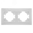 Рамка 2-местная Bravo, белый