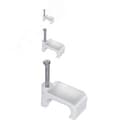 Скоба 8мм плоская пластиковая (100шт) USK21-08-100 IEK