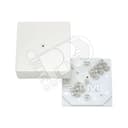 Коробка клеммная 75х75х30мм белая