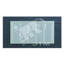 Рамка с суппортом на 8 узких модулей, S82C, сланец - алюминий (композит) 82987-63 Simon