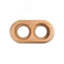 Лизетта Рамка 2 постовая, накладной монтаж, дерево, цвет Натурэль