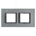 Axolute Рамка 2х2 поста 71мм горизонтальная матовое стекло