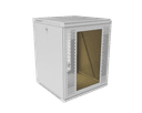Шкаф телекоммуникационный настенный разборный МИКсистем 19" Keys 15U 600*600 дверь перфорация стекло