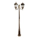 Светильник садовопарковый Feron PL157 столб шестигранный 260W E27 230V черное золото 11325