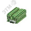 Клемма TC 1-1 земля сечение 10 мм. кв., желто-зеленая