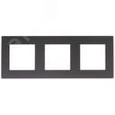Рамка 3 поста, графит