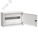 TITAN 5 Корпус металлический ЩРн-18 (1х18) 268х420х140мм IP31 белый (одна дверь) IEK