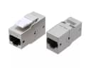 Проходной адаптер Hyperline CA2-KJ-C6-SH-BK