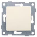 Выключатель самовозвратный одноклавишный Ugra, механизм, 10А, 250В, бежевый