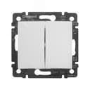 VALENA Переключатель двухклавишный в рамку на 2 направления белый 774408 LEGRAND