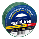 Изолента ПВХ зеленая 19мм 20м Safeline Росэл