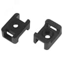 Площадка с монтажным отверстием под хомуты 22х16 мм чёрная М4 10 штук NO-225-314