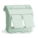 Адаптер для 2 информационныx разъемов Systimax белый 2 модуля DKC